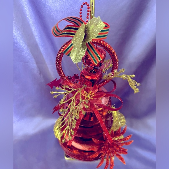 HANDCRAFTED • Original Red and Gold Jingle Bell • Great for Christmas! - Picture 5 of 6